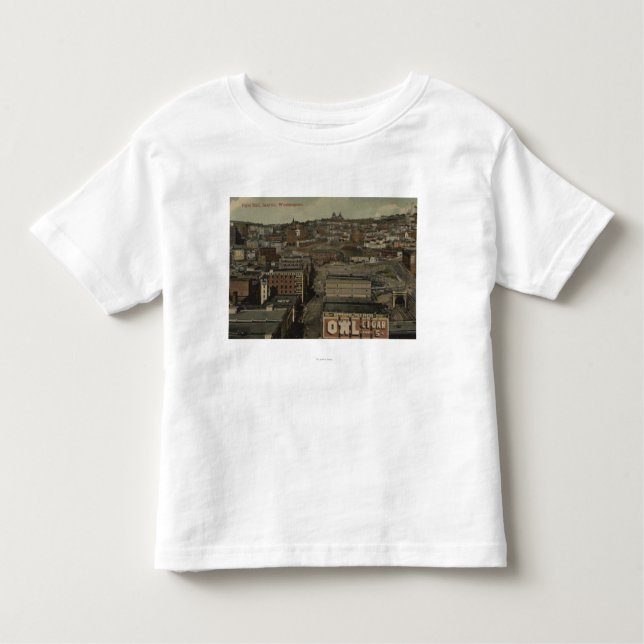 Camiseta Infantil Seattle, WA - primeiro monte (Frente)