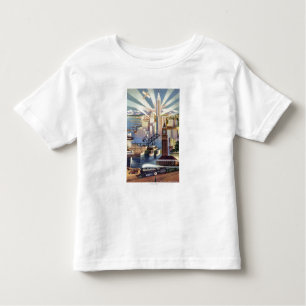 Camiseta Infantil Seattle, Washington - vista do centro