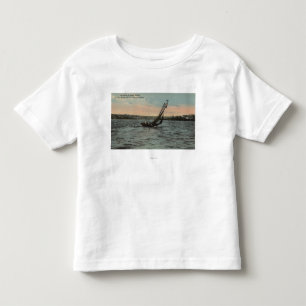 Camiseta Infantil Seattle, WAYachting na união do lago