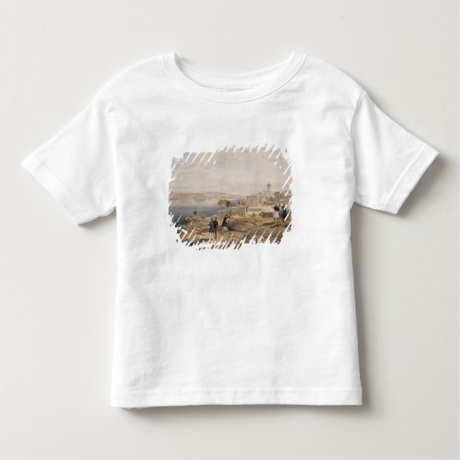 Camiseta Infantil Sebastopol da parte traseira do forte Nicholas, (Frente)