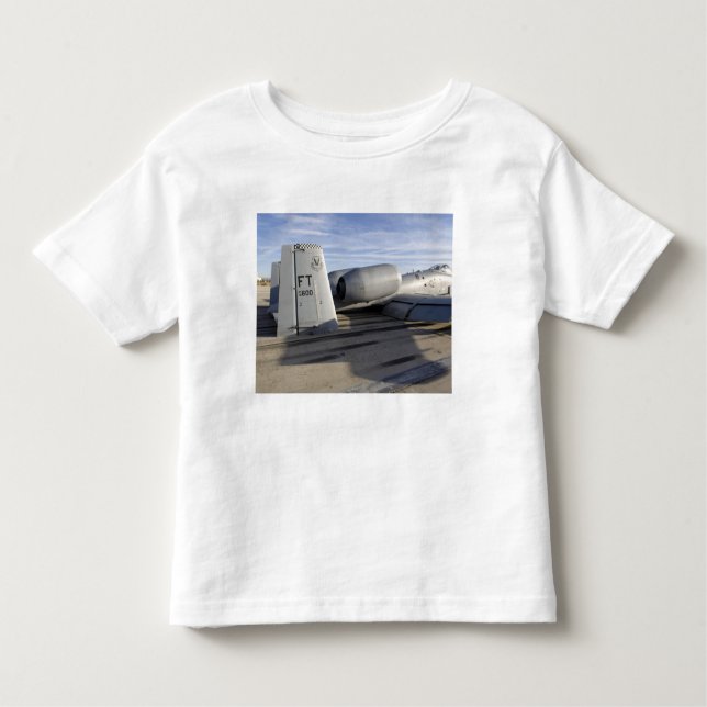 Camiseta Infantil Seção da cauda de um raio A-10 Thunderbolt II (Frente)