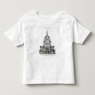 Camiseta Infantil Secção transversal da catedral de St Paul