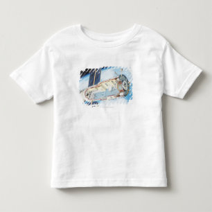 Camiseta Infantil Secção transversal da estação espacial psta so