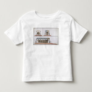 Camiseta Infantil Secção transversal e elevação de um navio, 177