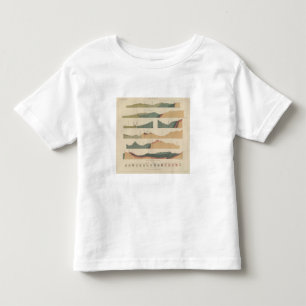 Camiseta Infantil Seções da folha VII