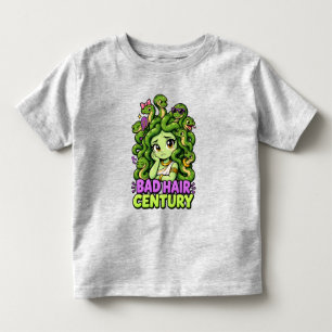 Camiseta Infantil Século de Cabelo Ruim – Medusa Fofa Mitologia Greg