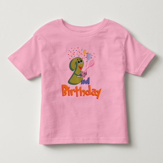 Camiseta Infantil Segundo aniversário (Frente)