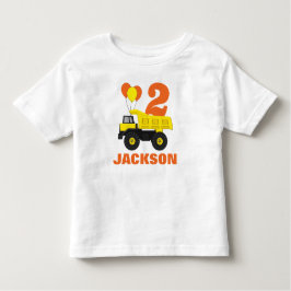 Camiseta Infantil Segundo aniversário De Construção ・ Camisa-T De Be
