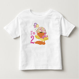 Camiseta Infantil Segundo aniversário Ducky Girl