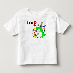 Camiseta Infantil Segundo aniversário feliz ( Eu sou 2 )
