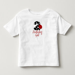 Camiseta Infantil segundo aniversário - Ladybug - 2 Lady Bug