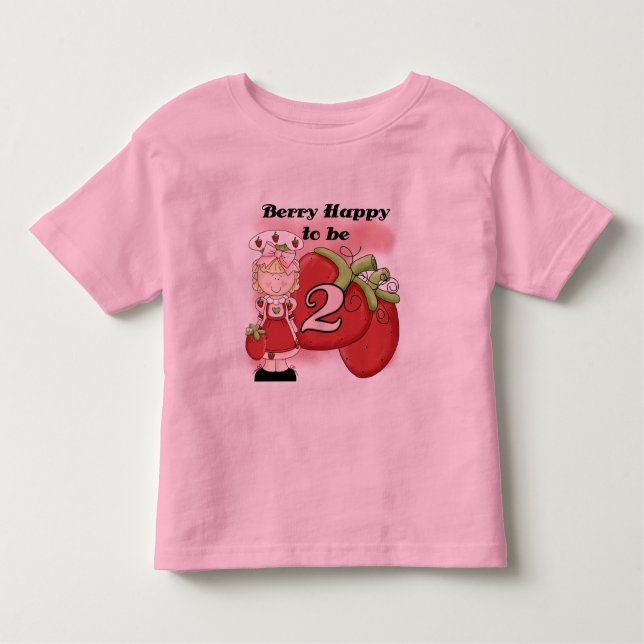 Camiseta Infantil Segundos aniversários e presentes loiros de Berry (Frente)