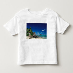 Camiseta Infantil Seicheles, Ilha Mahe, Praia de Anse Royale.