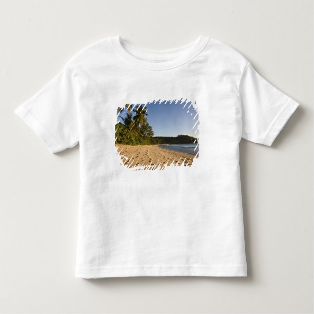 Camiseta Infantil Seicheles, Ilha Mahe, praia de Anse Takamaka, 2 (Frente)