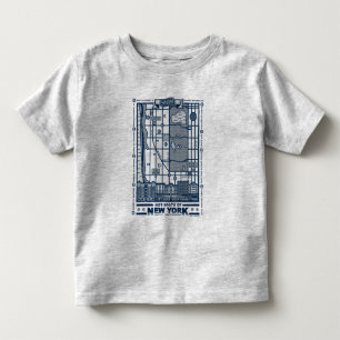 Camiseta Infantil Seinfeld   Hot Spots of New York Map
