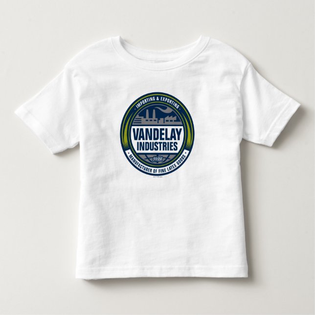 Camiseta Infantil Seinfeld | Logotipo das indústrias vandelay (Frente)