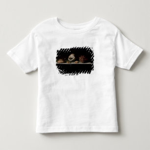 Camiseta Infantil Seis escudos em uma prateleira de pedra, 1696