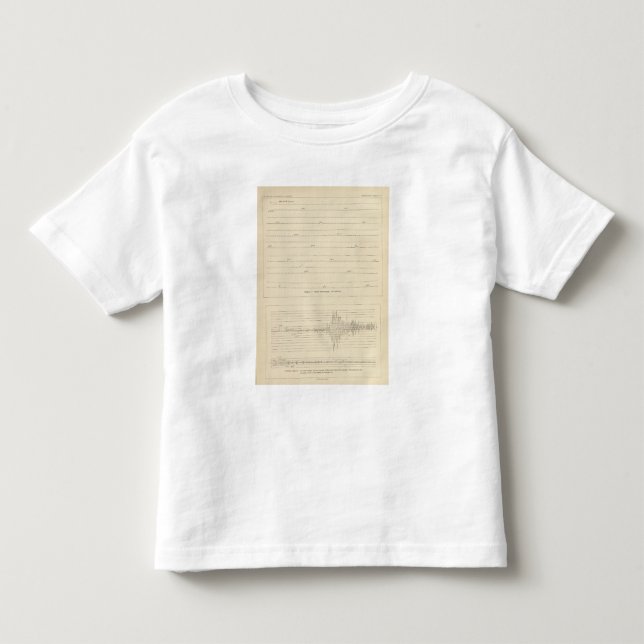 Camiseta Infantil Seismograms 4 de Califórnia (Frente)