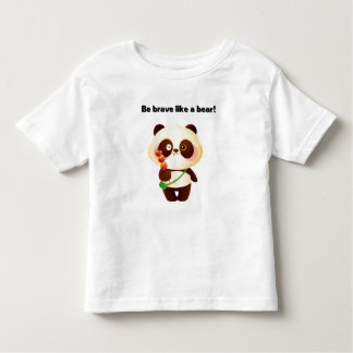 Camiseta Infantil Seja corajoso como um urso