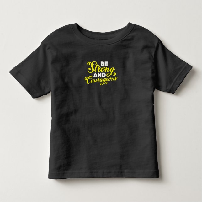 Camiseta Infantil Seja forte e corajoso (Frente)