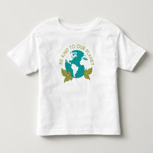 Camiseta Infantil Seja gentil com nosso planeta