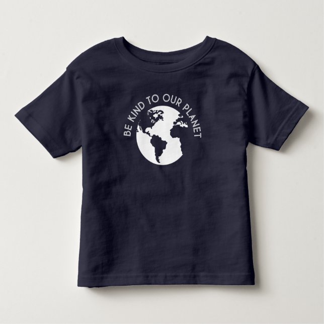 Camiseta Infantil Seja gentil com nosso planeta (Frente)