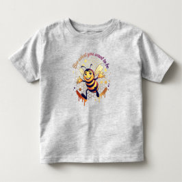Camiseta Infantil Seja o que Você Quer Ser – Abelha Melífera Fofa