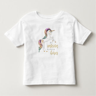 Camiseta Infantil Seja sempre um T do unicórnio