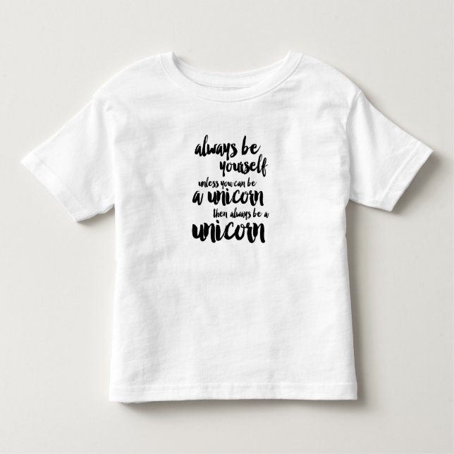 Camiseta Infantil Seja sempre um unicórnio (Frente)