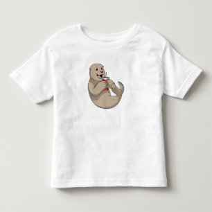 Camiseta Infantil Selo com Mug com Palha