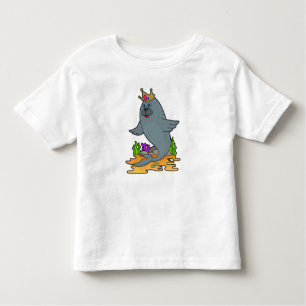 Camiseta Infantil Selo como rei com coroa