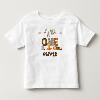 Camiseta Infantil Selva de um primeiro aniversario selvagem