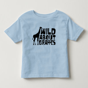 Camiseta Infantil Selvagem sobre girafas