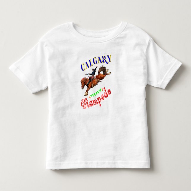 Camiseta Infantil Selvagem Stampede de Calgary (Frente)