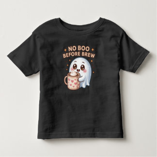 Camiseta Infantil Sem Boo antes de quebrar o café fantasma do Dia de