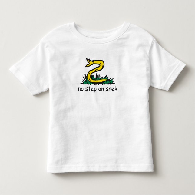 Camiseta Infantil Sem degraus em memes de névoa Gadsden parody SnekR (Frente)