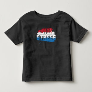 Camiseta Infantil Sem Estresse - Mindset Positivo Azul Branco Vermel