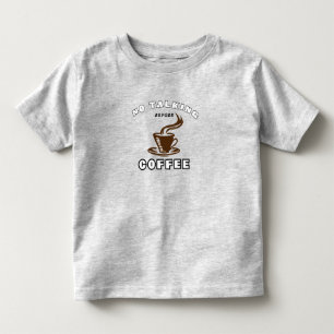 Camiseta Infantil Sem falar antes do café