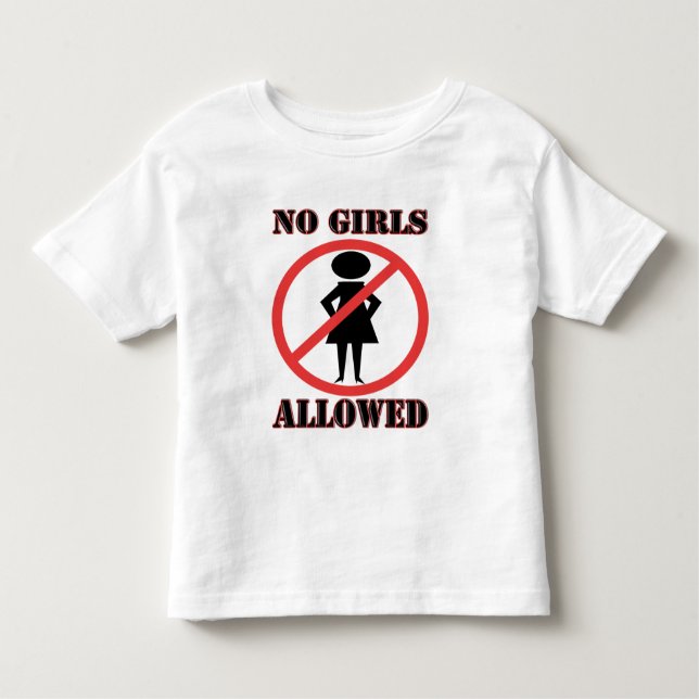 Camiseta Infantil Sem Meninas Permitidas (Frente)
