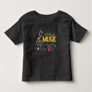 Camiseta Infantil Sem Música A Vida Seria Uma Nota Musical De Flat C