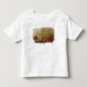 Camiseta Infantil Senhor Howe e Comte d'Estaing fora de Rhode
