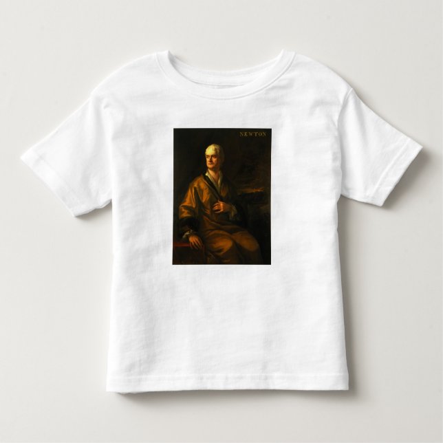 Camiseta Infantil Senhor Isaac Newton, 1710 (Frente)