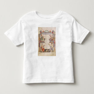 Camiseta Infantil Senhora 2 músicos fol.11 quatro, de um livro das