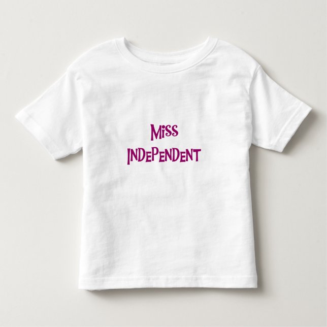 CAMISETA INFANTIL SENHORITA INDEPENDENTE (Frente)