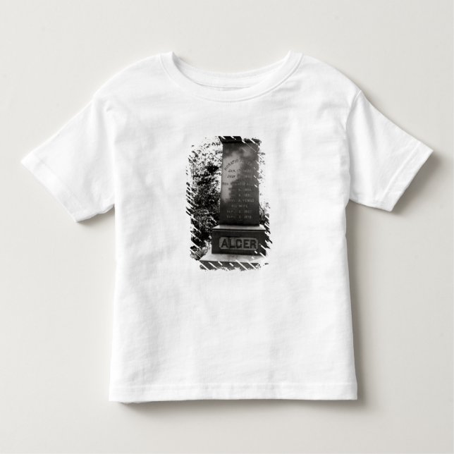 Camiseta Infantil Sepultura de Horatio Alger em Natick, (Frente)