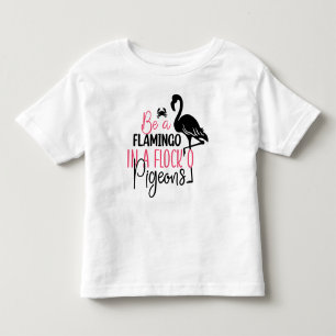 Camiseta Infantil Ser Flamingo Num Bando De Pombos-27308