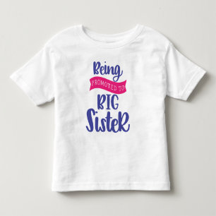 Camiseta Infantil Ser Promovida a Irmã Mais Velha