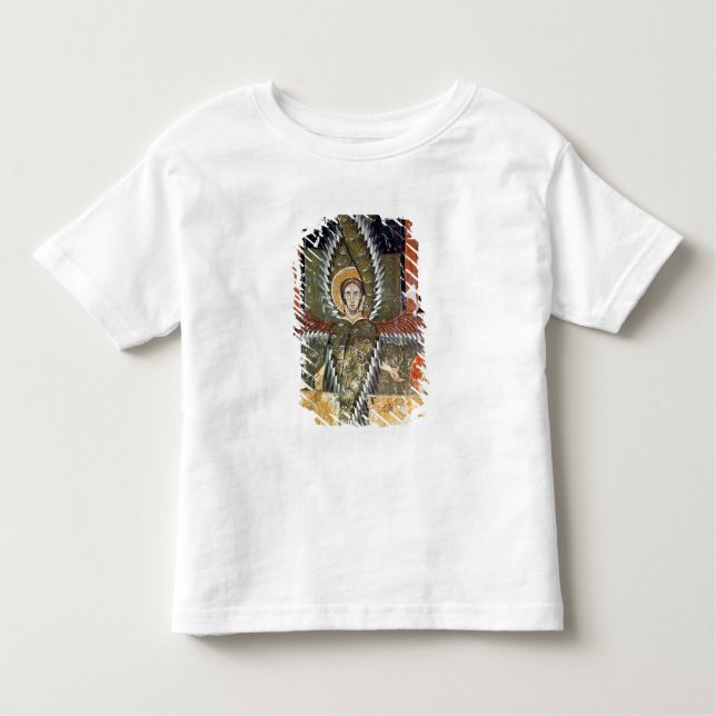 Camiseta Infantil Seraphim que purifying os lábios de Isaiah (Frente)