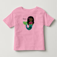 Sereia Afro-Americana Personalizada Faux Foil