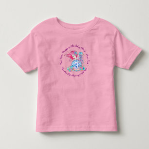 Camiseta Infantil Sereia aniversário de 3 anos Change Edit Text Per
